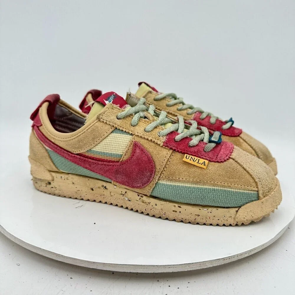 Nike Cortez Union Men Size 5 Women 6.5 DR1413-200 Sesame Clay Dutch Green Shoes - Picture 4 of 13